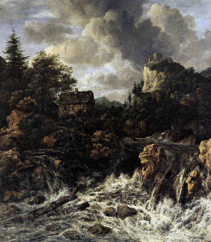 Jacob van Ruisdael The Waterfall oil painting image